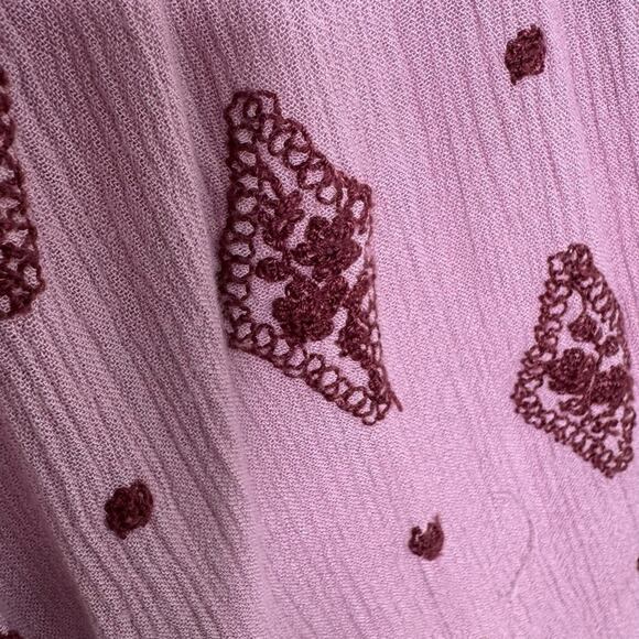 Free People Diamond and Tunic Blouse Size S Oversized Fit Boho - Picture 10 of 14